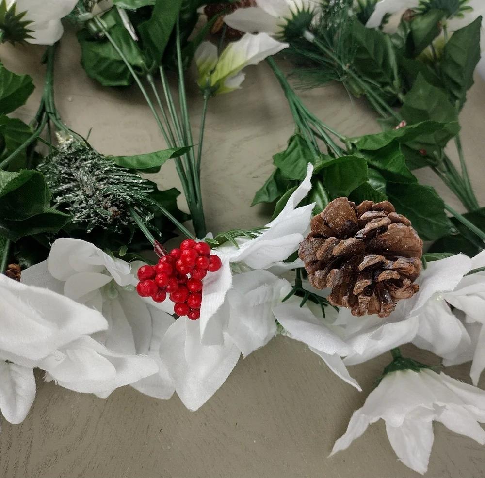 Elegant White and Wintry Floral Arrangement